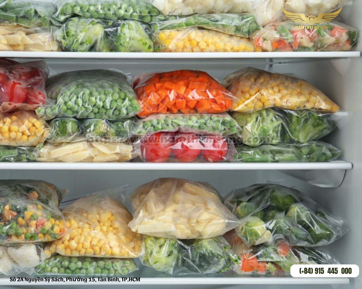 Đặc điểm của bao bì thực phẩm đông lạnh